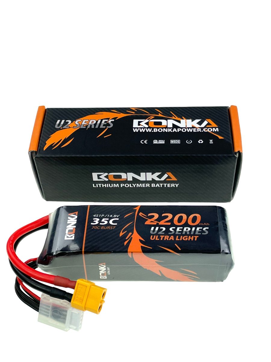BONKA 2200mAh 35C 4S LiPo Battery for RC Helicopter